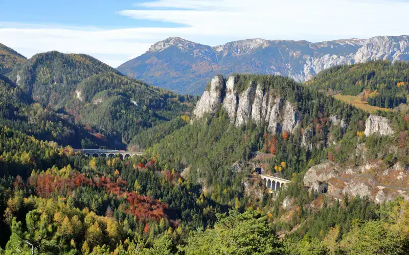Semmering Railway and 20-Schilling View