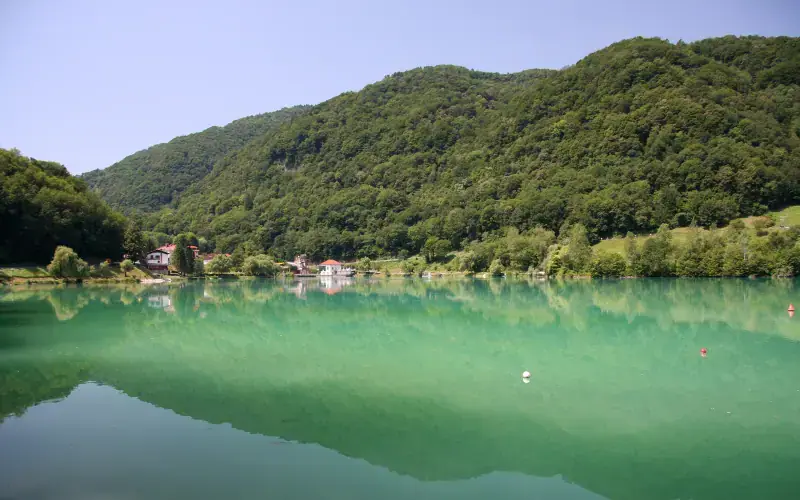 Most na Soči Lake and Archaeological Area